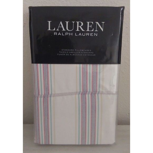 Ralph Lauren CLAUDIA STRIPE Cream Queen Sheet Set w/2-Pk Standard Pillowcases - Picture 8 of 11